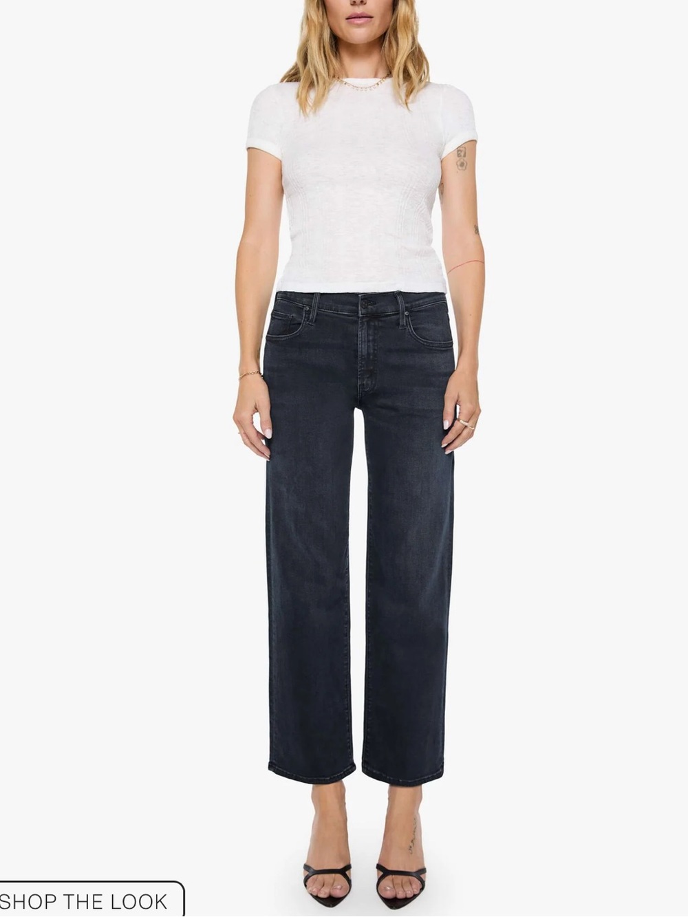 Mother Denim | The Mid Rise Zip Rambler Ankle Night In Venice Size; 32